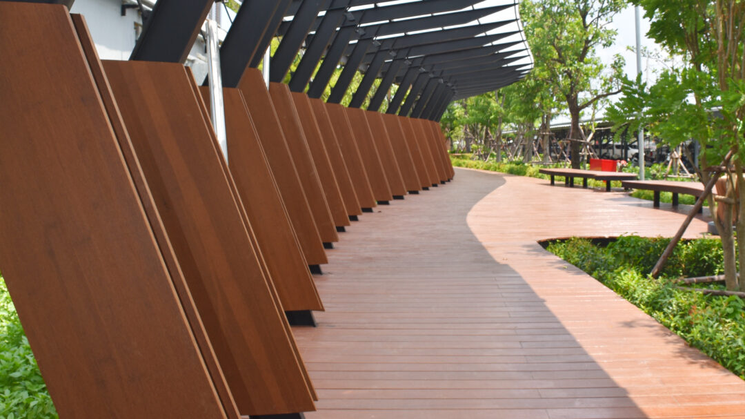 bamboo out door deck